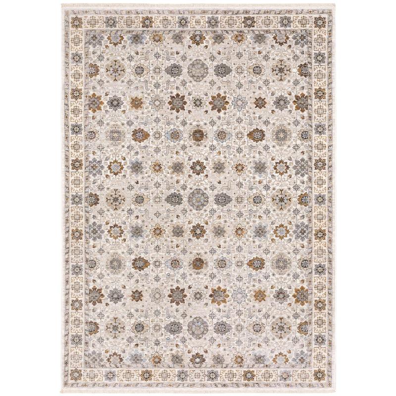 Maharaja 071W1 Ivory/ Gold Indoor Area Rug - 2' x 3'