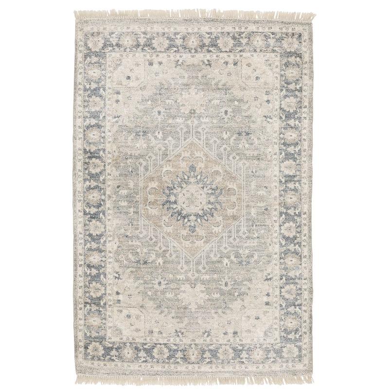 Malabar 45302 Beige/ Grey Indoor Area Rug - 5' x 8'