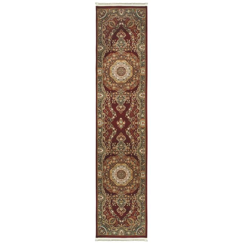 Masterpiece 113R2 Red/ Multi Indoor Area Rug - 2'3" x 10'