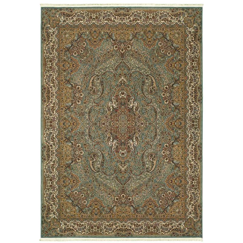 Masterpiece 502L2 Blue/ Gold Indoor Area Rug