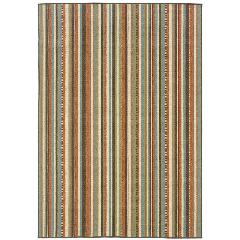 Montego 6996C Green/ Blue Indoor/Outdoor Area Rug - 2'5" x 4'5"