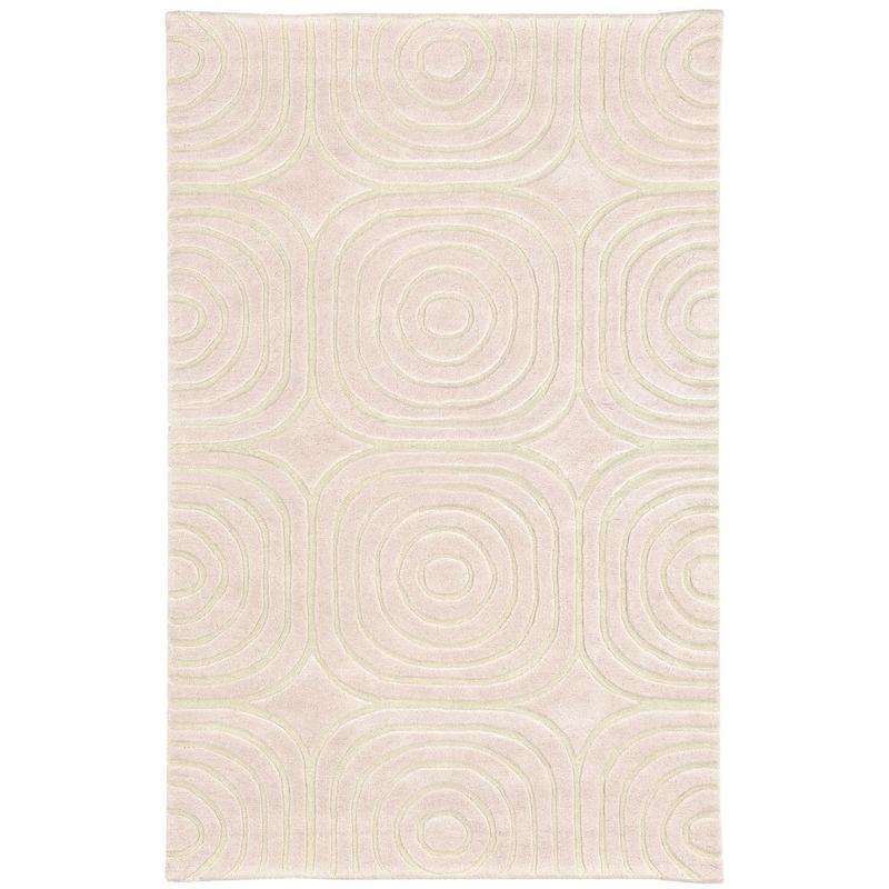 Optic 41108 Pink/ Ivory Hand-crafted Wool Area Rug - 10' x 13'