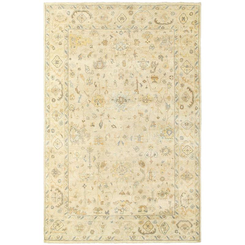 Palace 10301 Beige/ Grey Hand-crafted Wool Area Rug - 2' x 3'