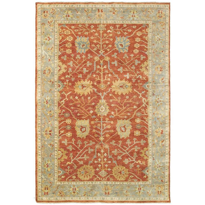 Palace 10306 Red/ Grey Hand-crafted Wool Area Rug - 2' x 3'