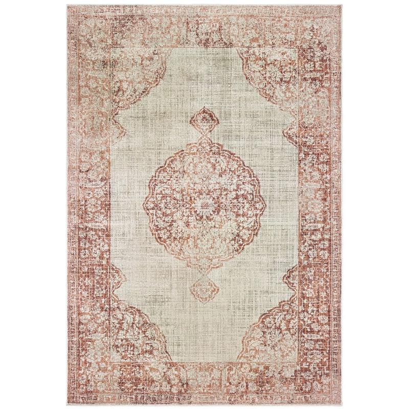 Raleigh 099W5 Ivory/ Pink Indoor Area Rug - 9'10" x 12'10"