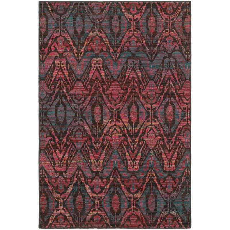 Revival 5562F Pink/ Multi Indoor Area Rug - 9'10" x 12'10"