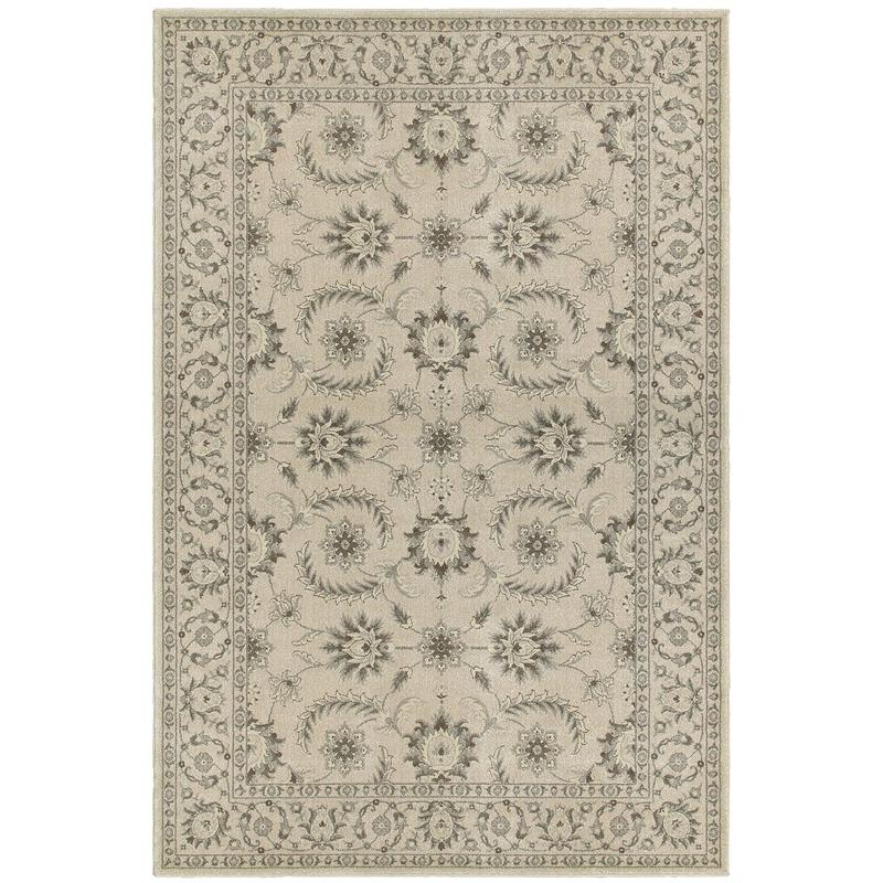 Richmond 114J3 Ivory/ Grey Indoor Area Rug - 7'10" x 10'10"