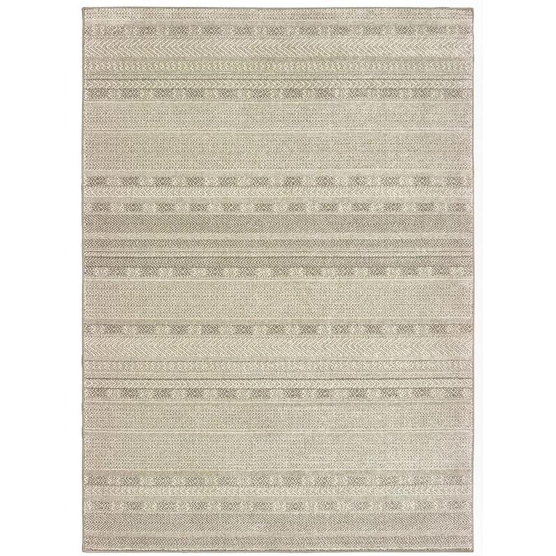 Richmond 801H3 Ivory/ Brown Indoor Area Rug - 9'10" x 12'10"