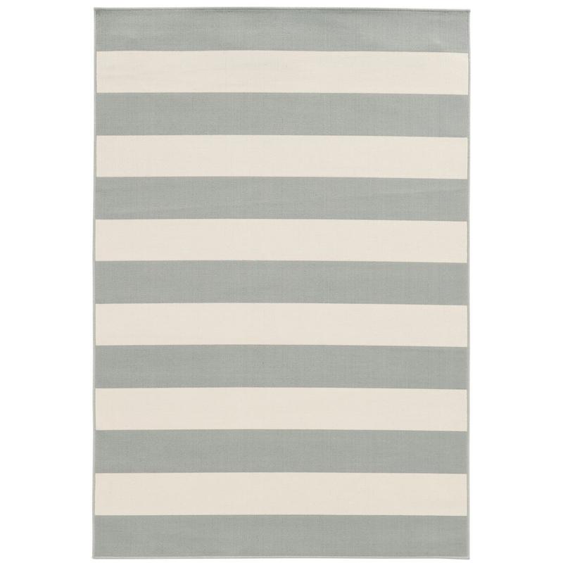 Riviera 4768H Grey/ Ivory Indoor/Outdoor Area Rug - 8'6" x 13'