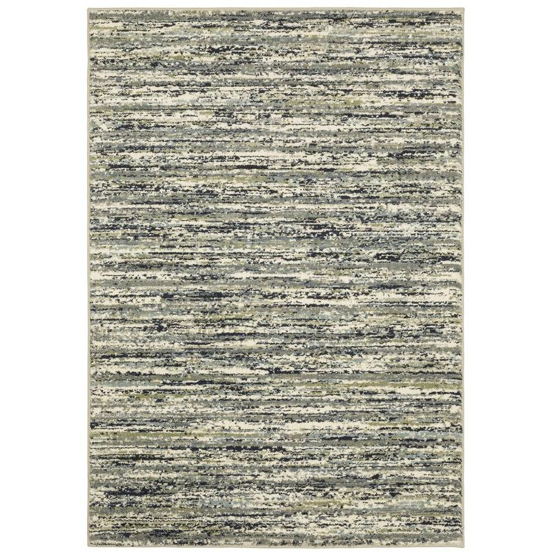 Seneca SE04A Blue/ Green Indoor Area Rug - 9'10" x 12'10"