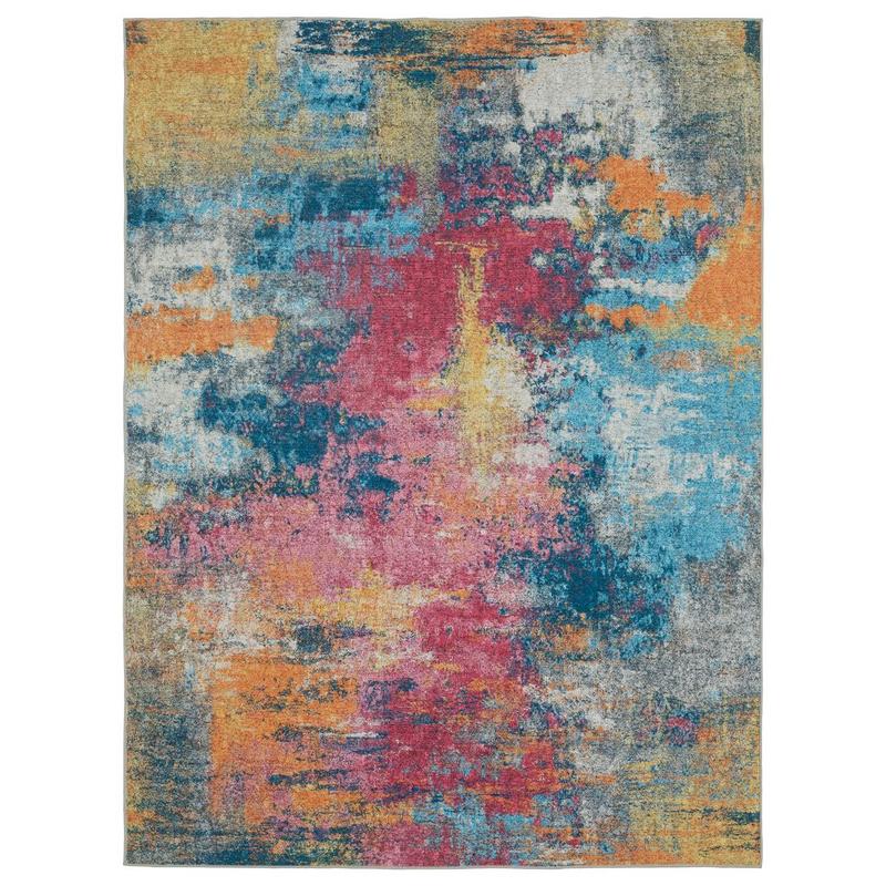 Sumter SUM11 Multi-colored Machine Washable Indoor Area Rug - 3'6" x 5'6"