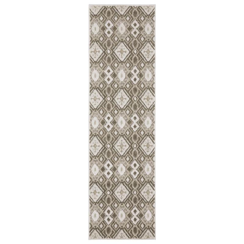 Tangier TAN10 Brown/ Beige Indoor Area Rug - 2'3" x 7'6"