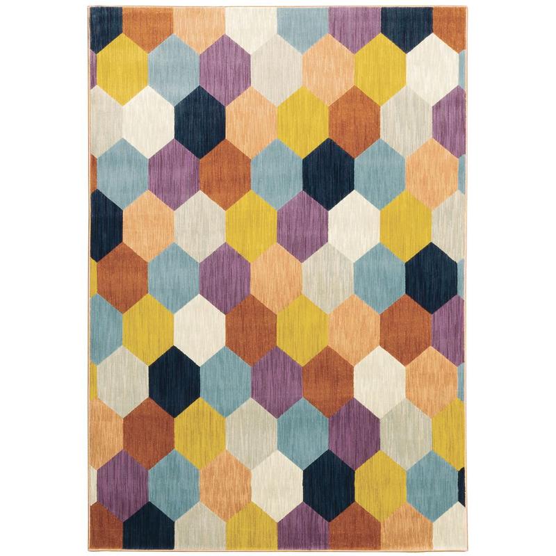Xanadu 093W6 Multi-colored Indoor Area Rug - 9'10" x 12'10"