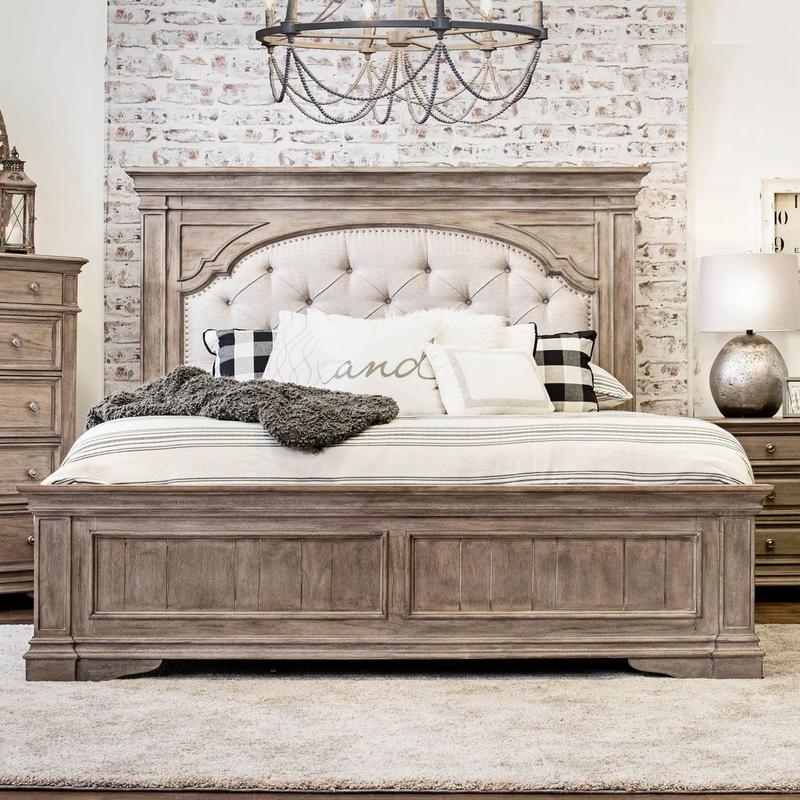 Highland Park Queen Bed - Driftwood