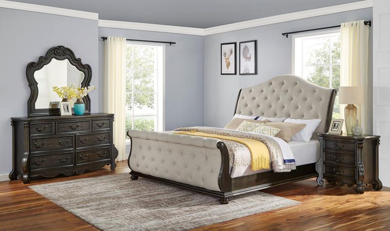 Rhapsody King Sleigh 4pc Bedroom Set