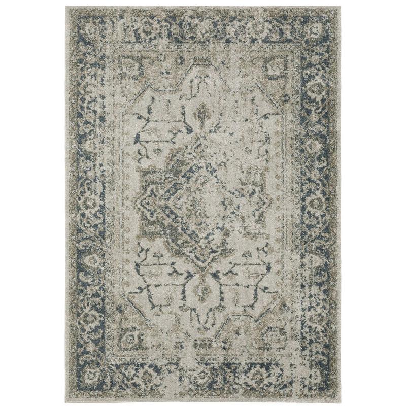 Alton 002W9 Grey/ Blue Indoor Area Rug