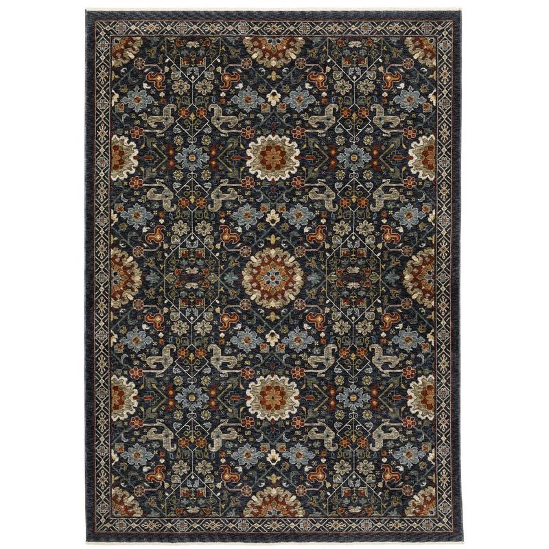 Aberdeen 006B1 Blue/ Multi Indoor Area Rug - 7'10" x 10'10"