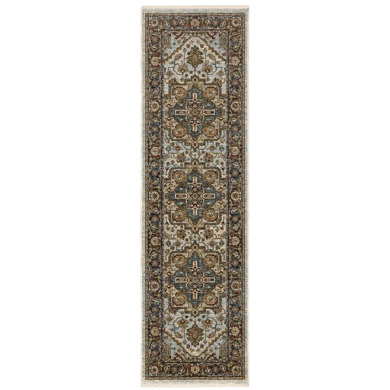 Aberdeen 1144W Beige/ Sky Blue Indoor Area Rug