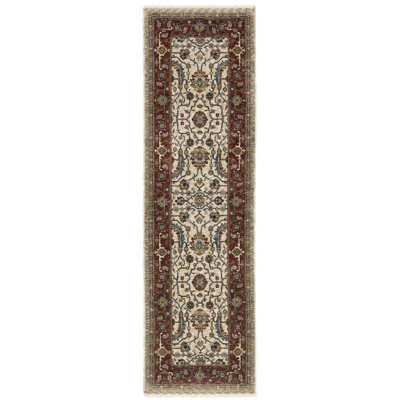Aberdeen 144D1 Ivory/ Red Indoor Area Rug