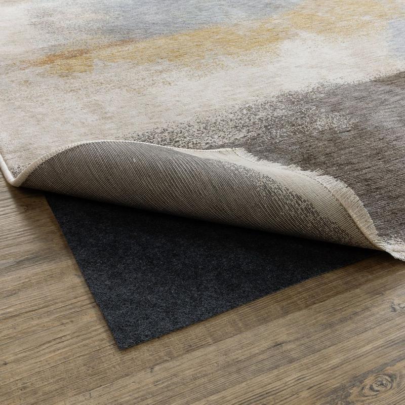 All Purpose Reversible Rug Pad 0004E Grey Indoor Rug Pad - 5'6" Round