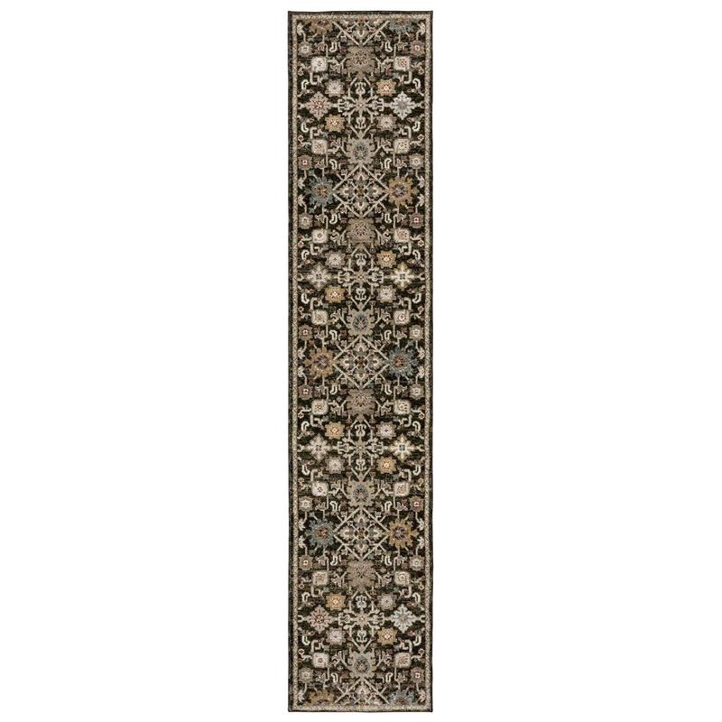 Andorra 2396B Brown/ Multi Indoor Area Rug