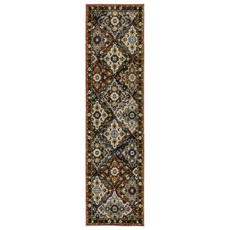 Andorra 2408A Red/ Multi Indoor Area Rug