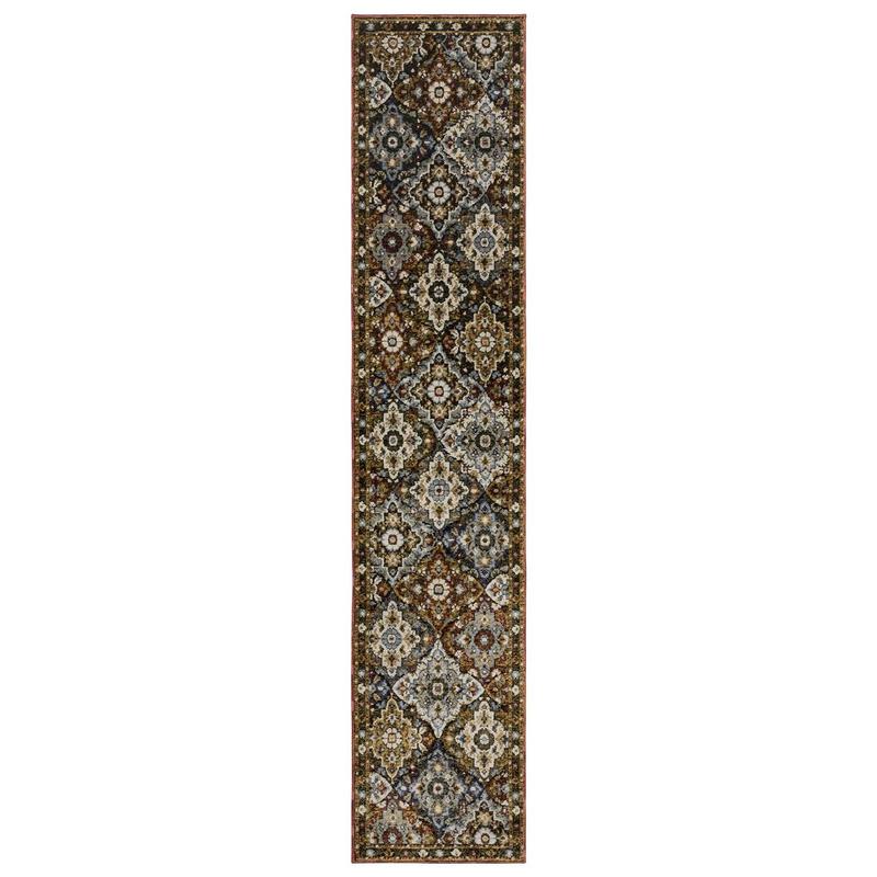 Andorra 2408A Red/ Multi Indoor Area Rug