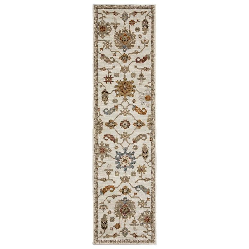 Andorra 2419B Ivory/ Multi Indoor Area Rug
