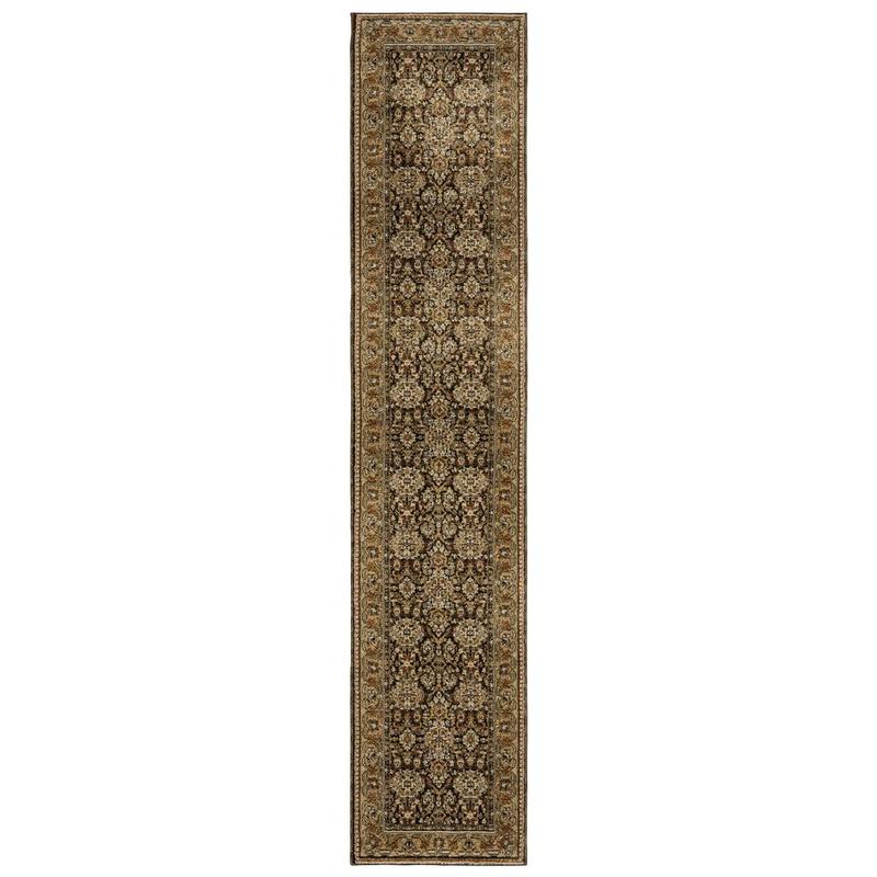 Andorra 2431A Brown/ Gold Indoor Area Rug