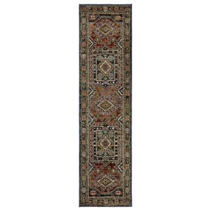 Andorra 2442A Blue/ Multi Indoor Area Rug