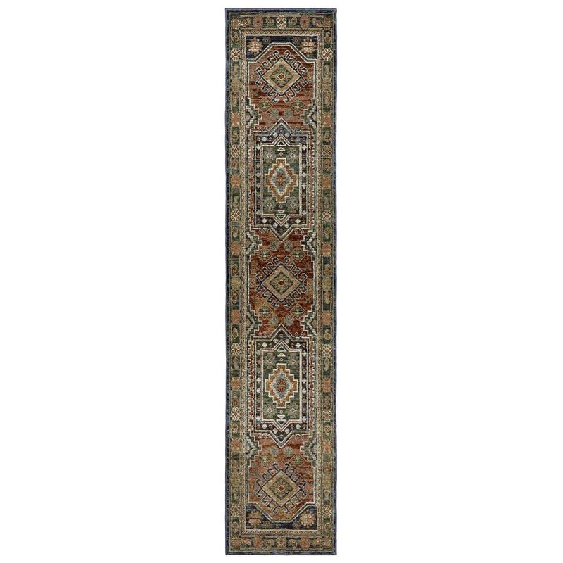 Andorra 2442A Blue/ Multi Indoor Area Rug