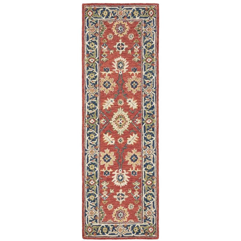 Alfresco 28404 Red/ Blue Indoor Area Rug