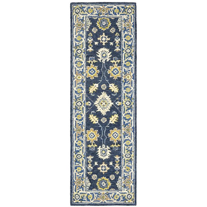 Alfresco 28405 Navy/ Blue Indoor Area Rug