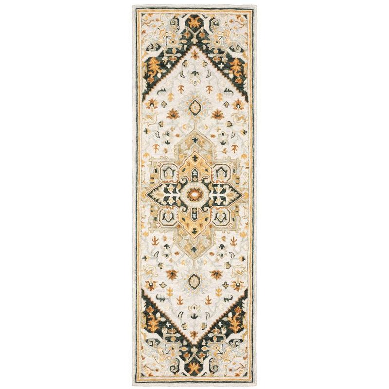 Alfresco 28407 Ivory/ Charcoal Indoor Area Rug
