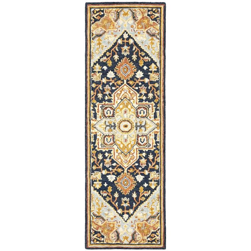 Alfresco 28408 Navy/ Rust Indoor Area Rug