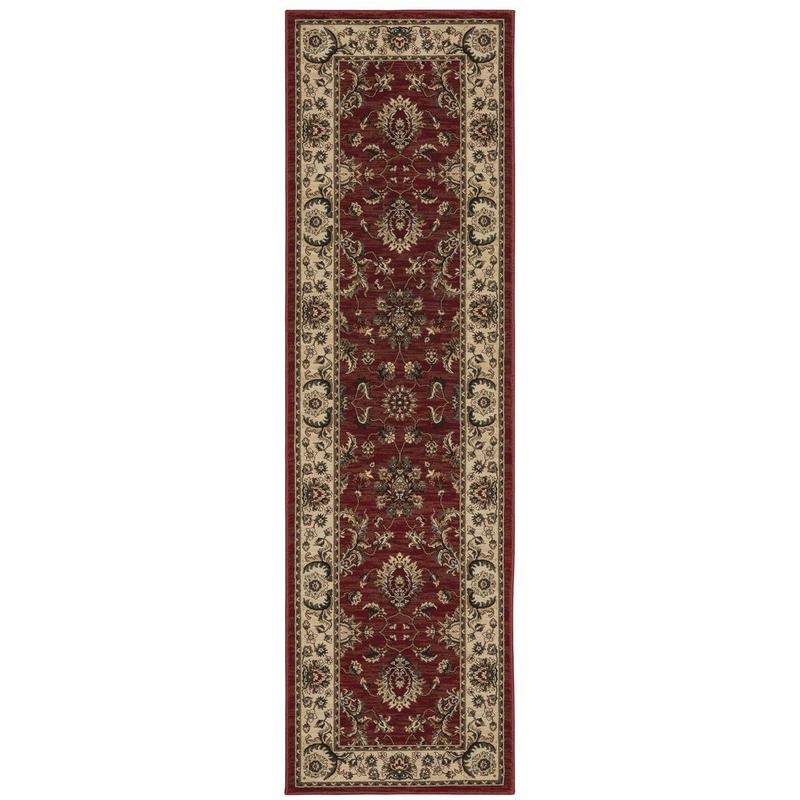 Ariana 311C3 Red/ Ivory Indoor Area Rug