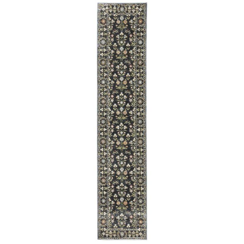 Andorra 3710A Blue/ Multi Indoor Area Rug