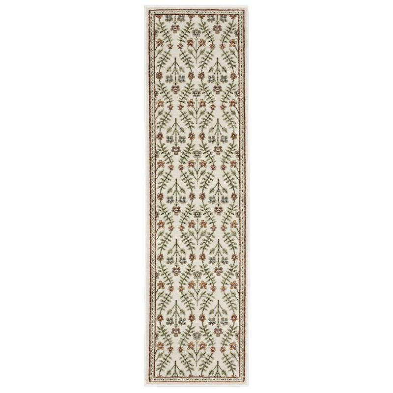 Andorra 3717A Ivory/ Red Indoor Area Rug