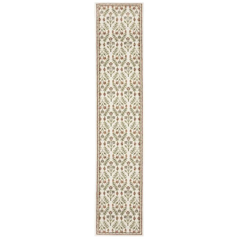 Andorra 3717A Ivory/ Red Indoor Area Rug
