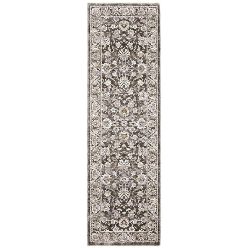 Maharaja 070N1 Charcoal/Grey Indoor Area Rug